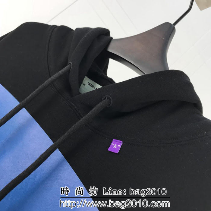 OFF-white18ss秋冬新款 貝爾尼尼人像印花 純棉衛衣 情侶款 ydi1266